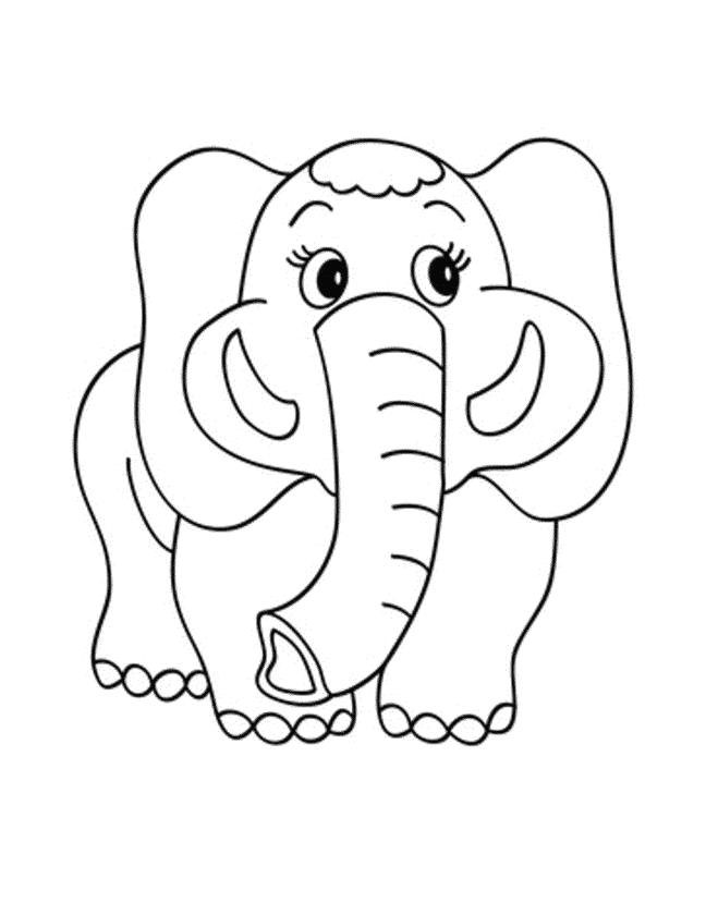 Cute Easy Elephant Drawings Elegant Fresh Home Coloring Pages Best Color Sheet 0d Modokom Fun