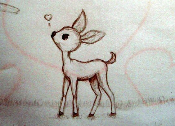 Cute Fawn Drawing Pin by Mikayla Lawrence On Illustration Draw Animal Drawings
