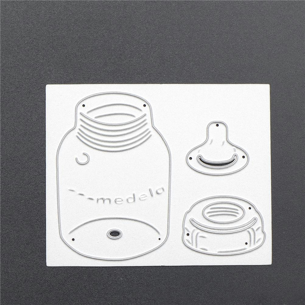 Cute Jar Drawing 2019 Diy Paper Cards Baby Pacifier Bottle Metal Cutting Dies