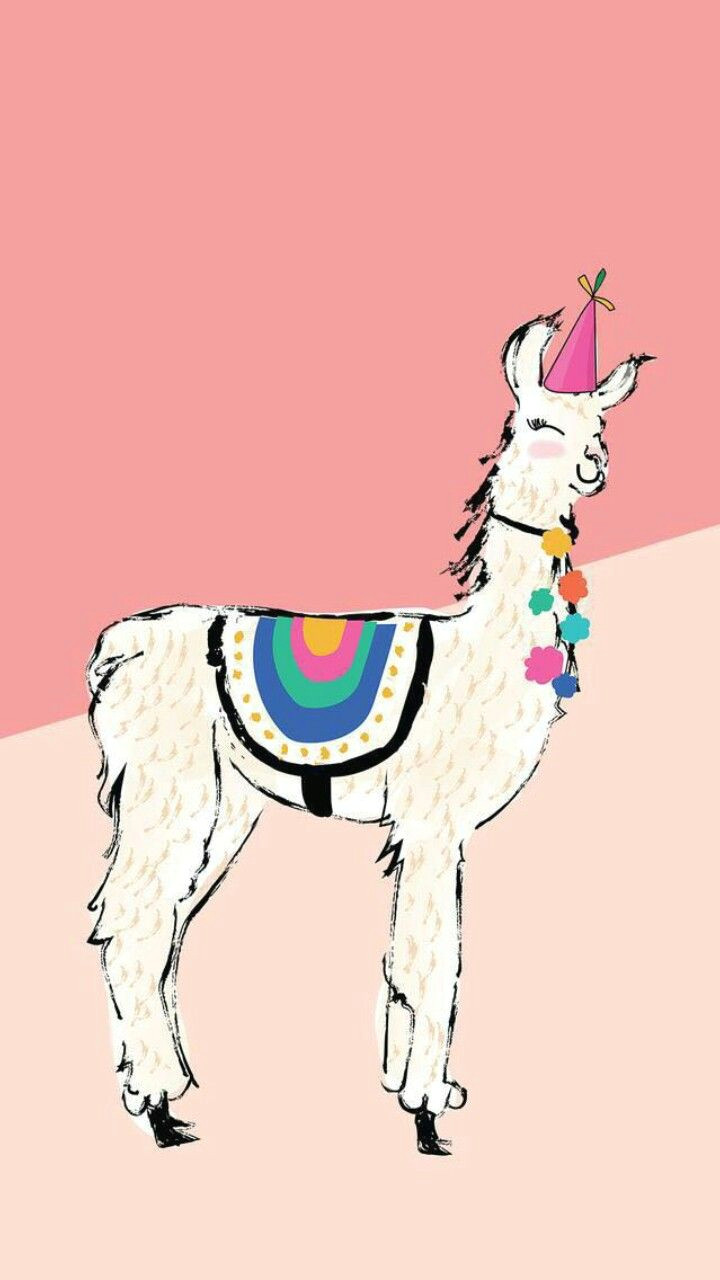 Cute Llama Drawing Lhamalhamalhama Drawing Llama Alpaca Llama Birthday Llama Drawing