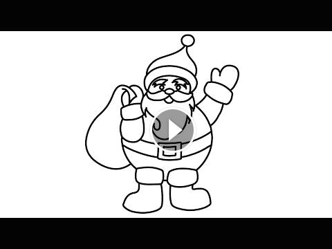 Cute Rocket Drawing Diy How to Draw Coloring Santa Claus Merry Christmas Drawing Santa