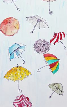 Cute Umbrella Drawing 2176 Best Umbrella Art Images Umbrella Art Drawing S Faces