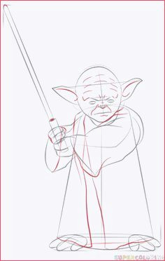 Cute Yoda Drawing Ausmalbilder Star Wars Yoda Besten Ausmalbilder