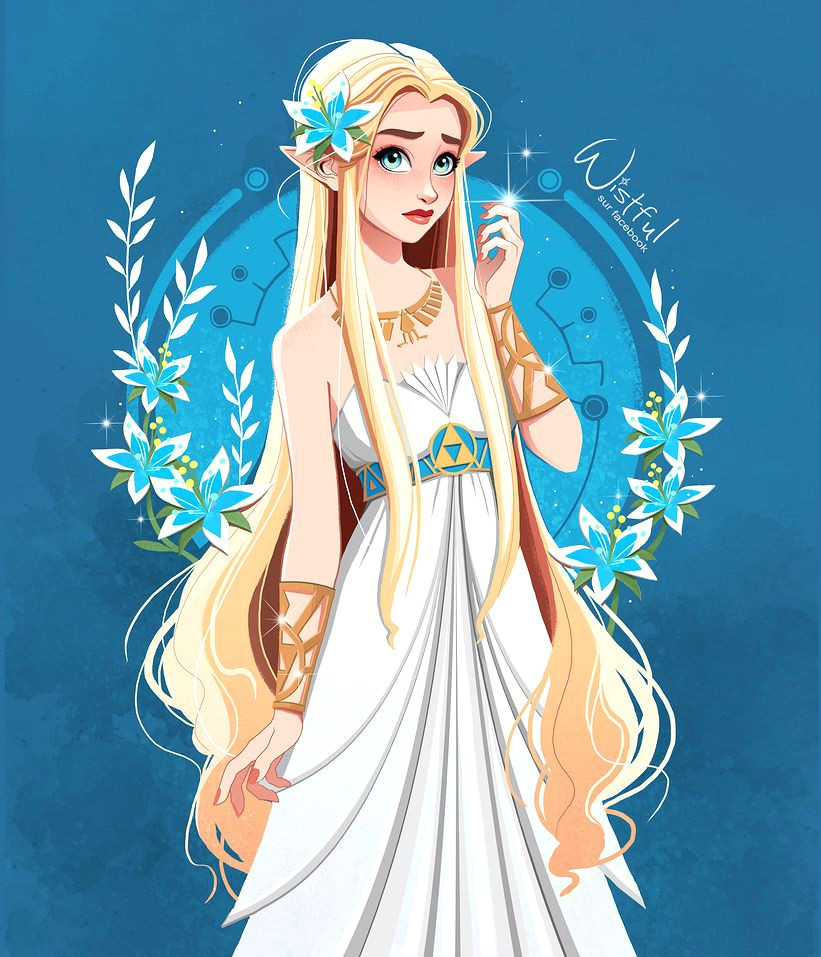 Cute Zelda Drawing Zelda Breath Of the Wild Silent Princess Flower Zelda