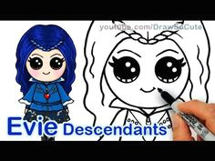 Descendants 2 Easy Drawings 84 Best Drawing Images Kawaii Drawings Disney Drawings Disney