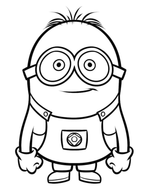 Despicable Me 2 Easy Drawings Free Printable Coloring Page Despicable Me Minion 2 Despicable