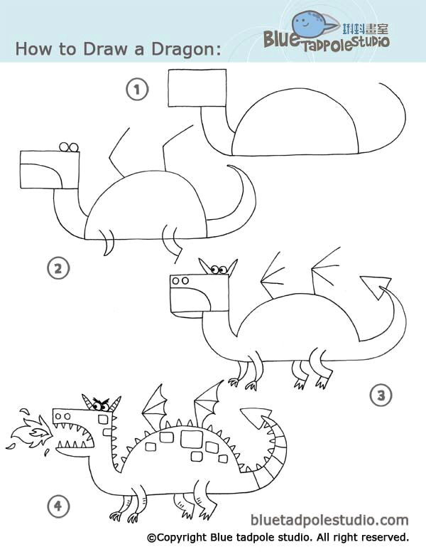 Directed Drawing Dragons Dragon Draw Animals Drawings Art Art Drawings
