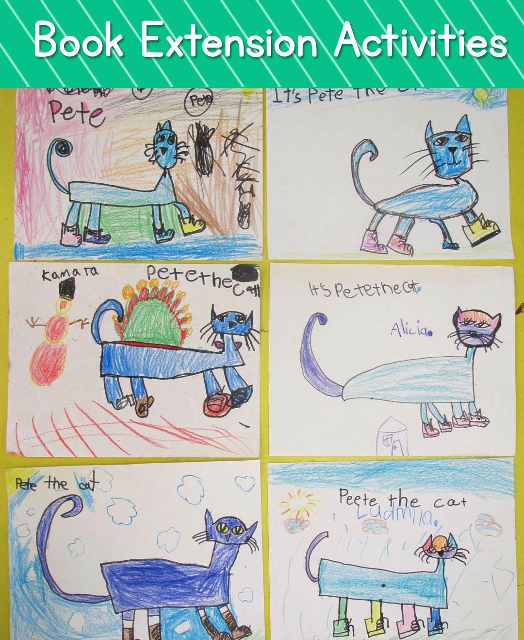 Directed Drawing Of A Cat Pin by Heidisongs On Book Extension Activities Pinterest Pete
