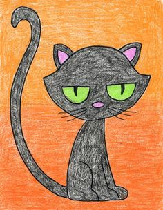 Directed Drawing Of A Halloween Cat 77 Best Apfk Halloween Images Projects for Kids Art for Kids Art