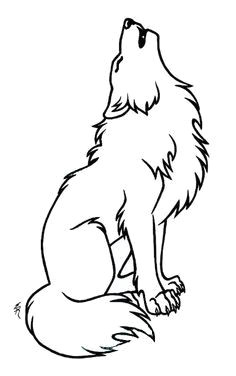 Directed Drawing Of A Wolf Wolf Outline to Be Zentangled Art Class In 2019 Wolf Tattoos