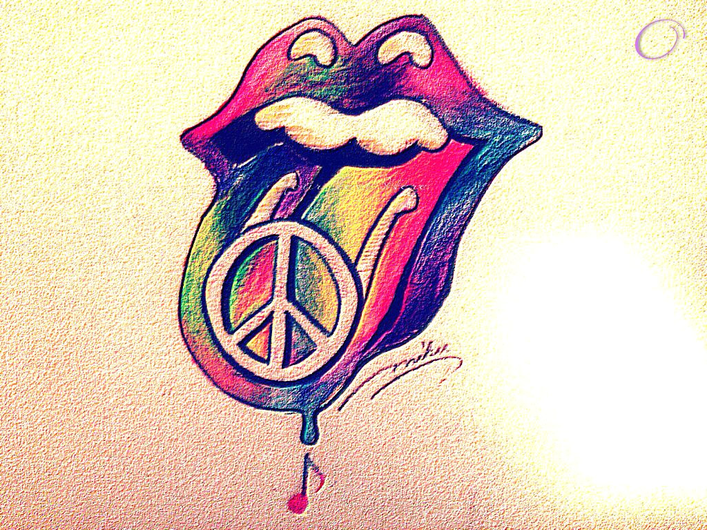 Doc M Drawing Trippy Peace Signs Animated Doc original Artwork My Peace Signs