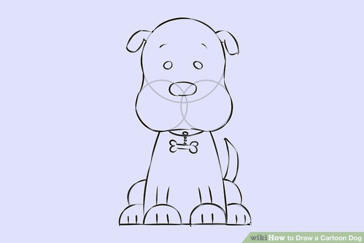 Dog Drawing Easy Youtube 6 Easy Ways to Draw A Cartoon Dog with Pictures Wikihow