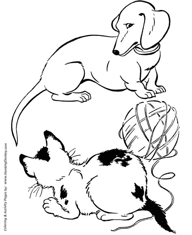 Dog Drawing Gif Dachshund Dog Coloring Page Kid S Pet Activities Pinterest