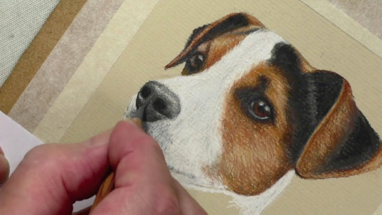 Dog Drawing Jake Draw A Jack Russell Pastel Pencils Pastel Animal Video Pastel