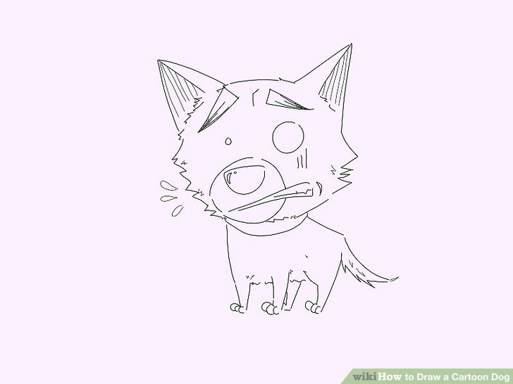 Dog S Nose Drawing 6 Easy Ways to Draw A Cartoon Dog with Pictures Wikihow