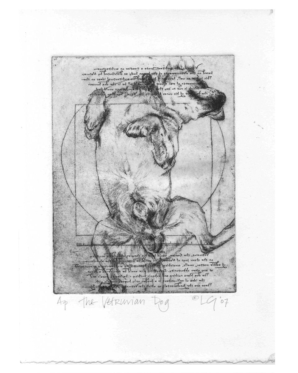 Dogs Drawing Painting Vetruvian Dog soft Ground Etching My Stuff Pinterest