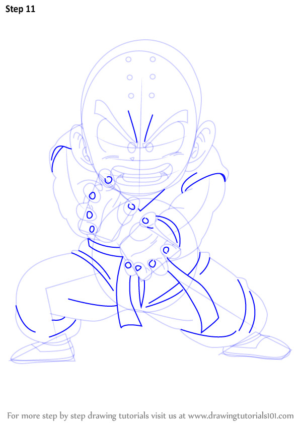 Dragon Ball Z Drawing Easy Learn How to Draw Krillin From Dragon Ball Z Dragon Ball Z Step by