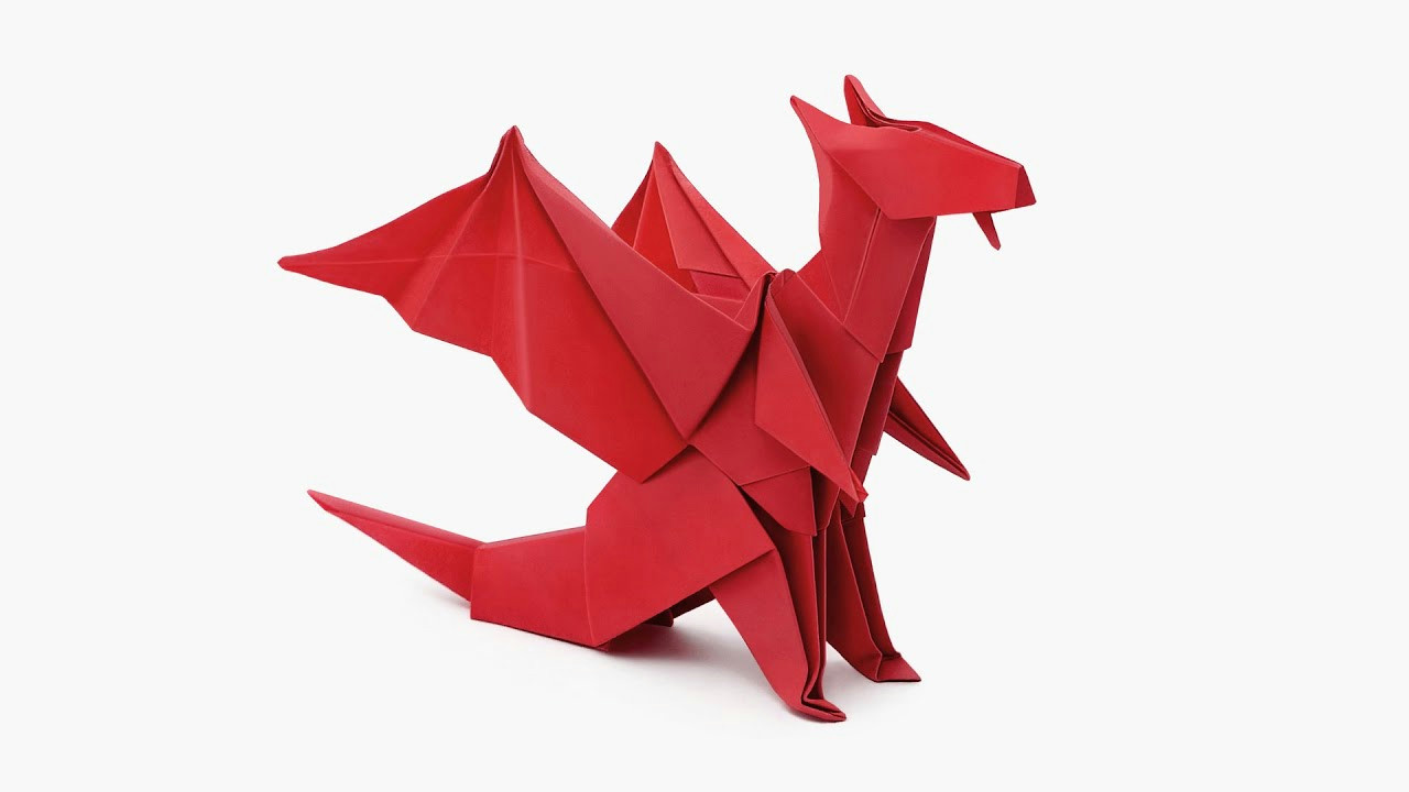 Dragon Drawing Easy Youtube origami Dragon Jo Nakashima Youtube