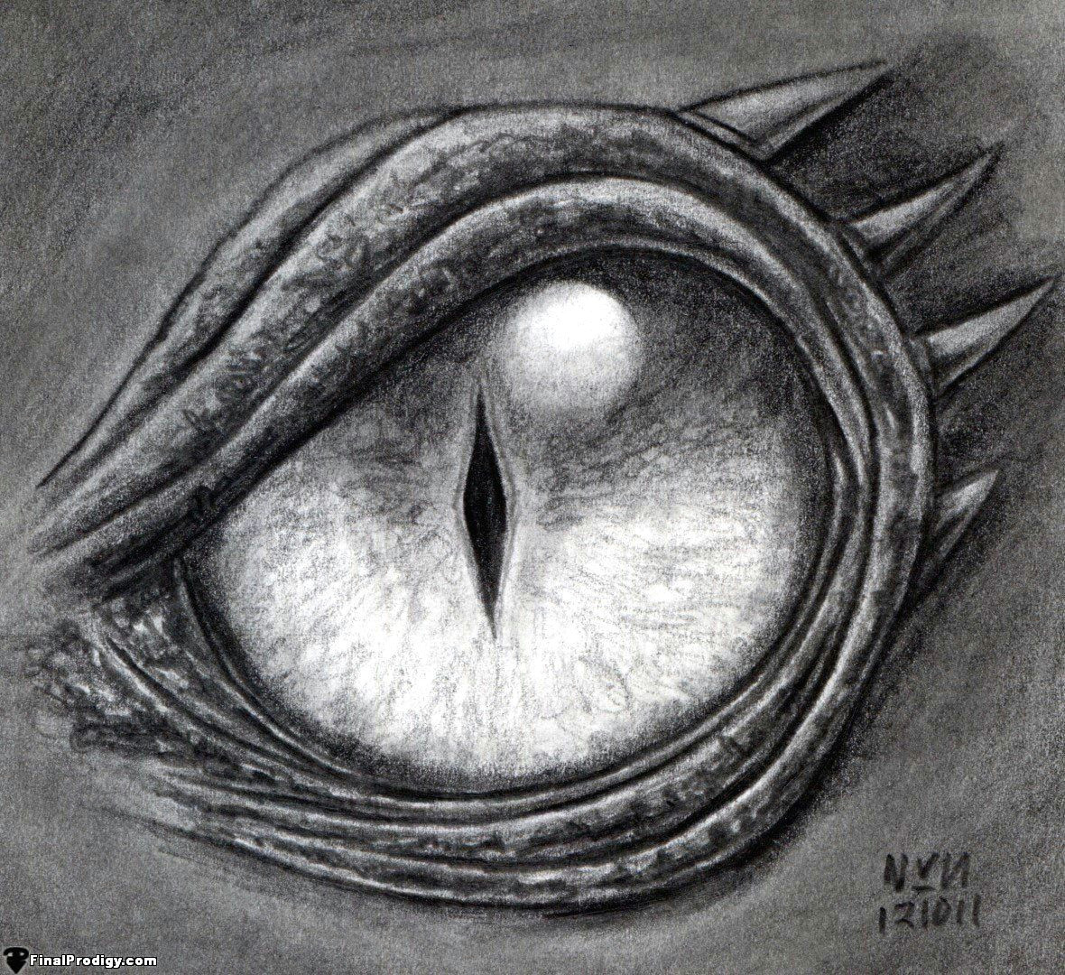 Dragon S Eye Drawing Tutorial How to Draw A Dragon Eye Step by Step Step 8 Define the Dark