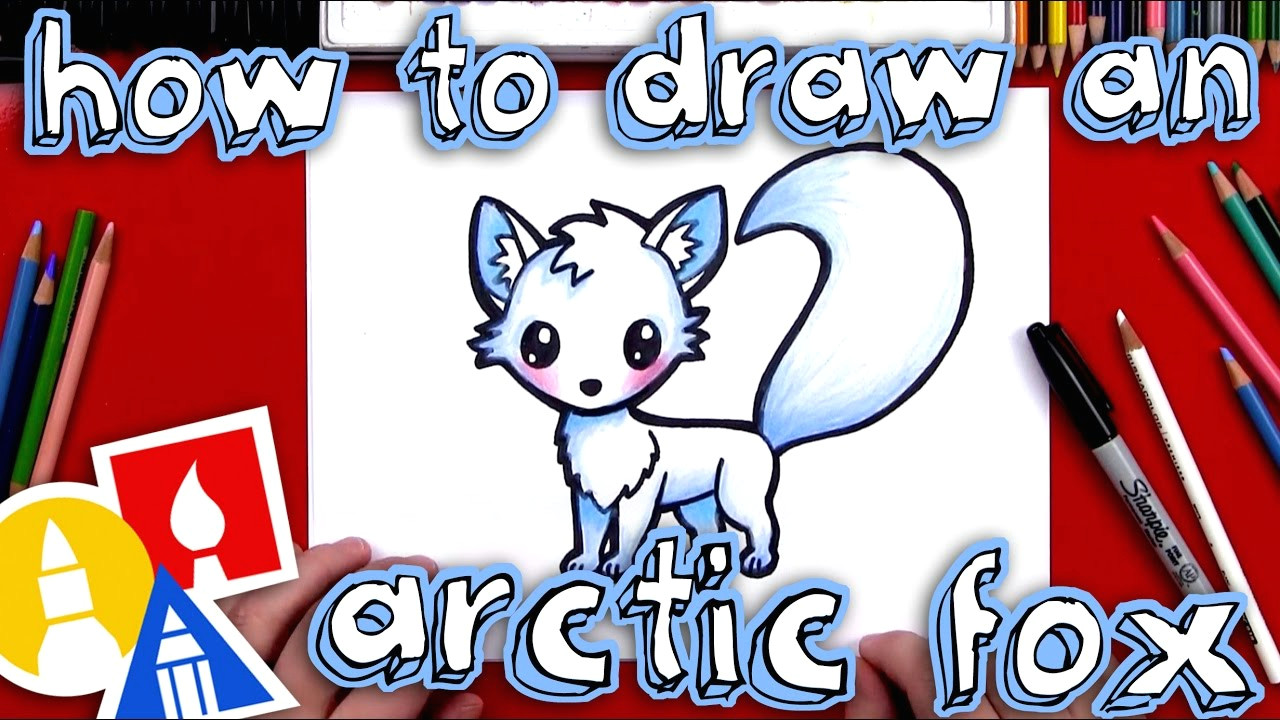 Draw A Arctic Wolf How to Draw An Arctic Fox Youtube