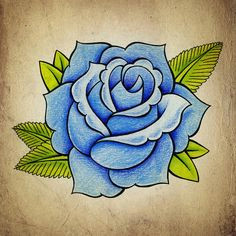 Draw A Blue Rose Tatoo Art Rose Rose Tattoo Design by Alyx Wilson society6 Hand