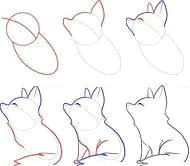 Draw A Chibi Wolf 19 Best Fox Cartoon Sketches Images Drawings Foxes Animal Drawings