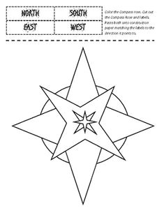 Draw A Compass Rose with Cardinal and Intermediate Directions 8 Best Compass Rose Activities Images Preschool social Studies