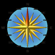 Draw A Compass Rose with Cardinal and Intermediate Directions Points Of the Compass Revolvy