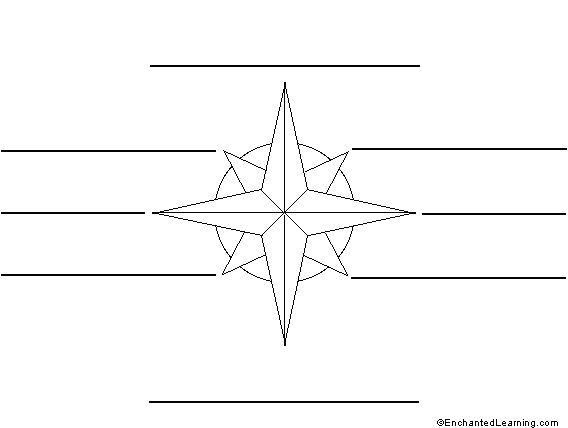 Draw A Compass Rose Worksheet Blank Compass Rose Worksheet Image Group 86