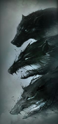 Draw A Demon Wolf 308 Best Demon Wolf Images Animal Drawings Drawings Sketches Of