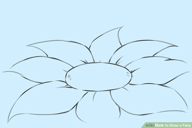 Draw A Flower Of Rose 4 Easy Ways to Draw A Fairy with Pictures Wikihow