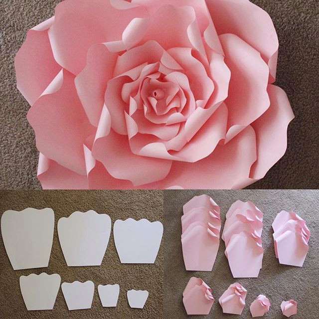 Draw A Paper Rose Here are the Templates that are Used to Make A Beautiful Large Rose