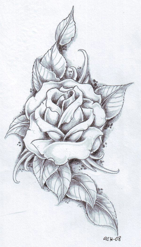 Draw A Purple Rose Black Rose Arm Tattoos for Women Rose and Its Leaves Drawing