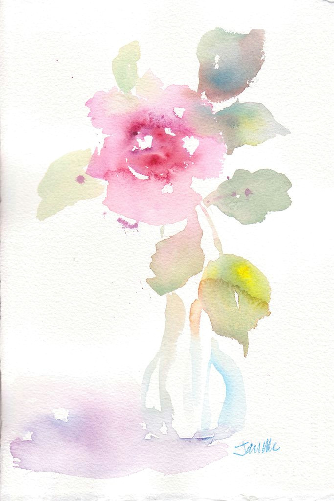 Draw A Rose Watercolor Faded Rose In 2019 Floral Fascination Pinterest Watercolor