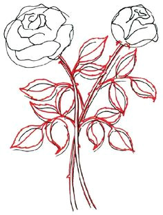 Draw A Rose with Leaves 100 Best How to Draw Tutorials Flowers Images Drawing Techniques