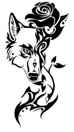 Draw A Tribal Wolf 33 Best Tattoos for Men Tribal Wolf Sketches Images Drawings
