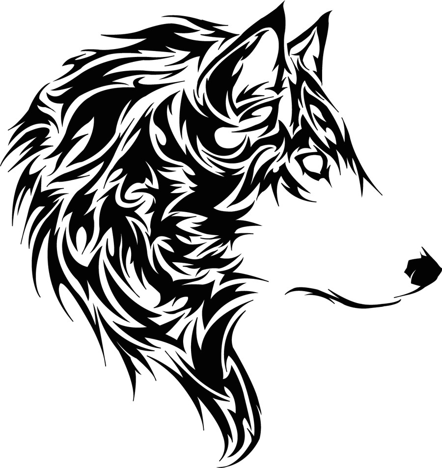 Draw A Tribal Wolf Tribal Tiger Tattoo Designs Tete De Loup Tribal Free Download