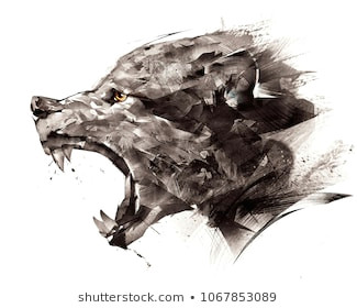 Draw Bloody Wolf Wolf Images Stock Photos Vectors Shutterstock