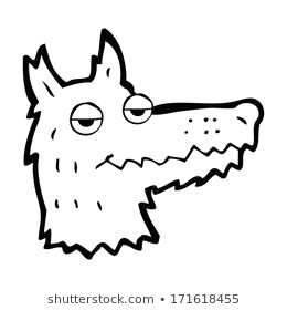 Draw Cartoon Wolf Head Cartoon Wolf Head Stock Vector Royalty Free 166415006 Shutterstock