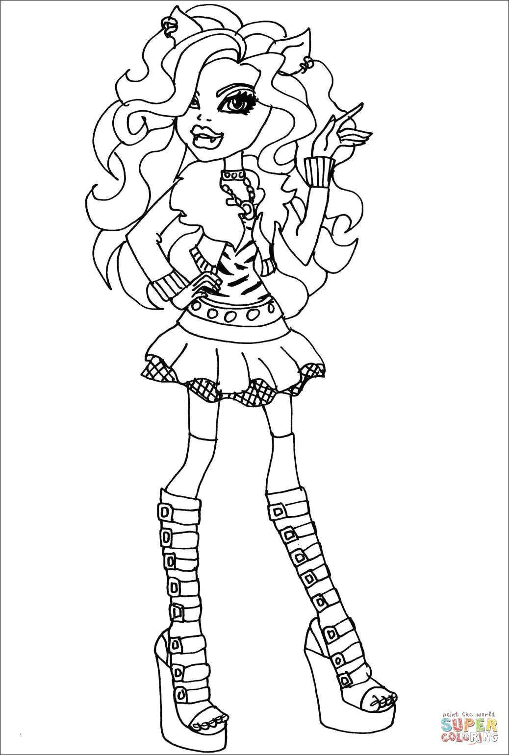 Draw Clawdeen Wolf Monster High Monster High Malvorlage Galerie Monster High Clawdeen Wolf Coloring