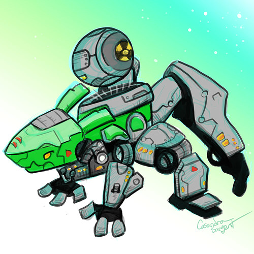 Draw Robot Wolf Random Battleborn Fanart Fan Creations the Official Gearbox