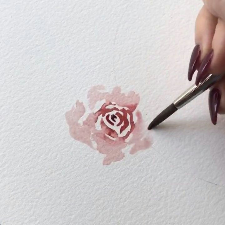 Draw Roses On Nails One Of My Most Often Requests is to Paint Loose Roses so I thought