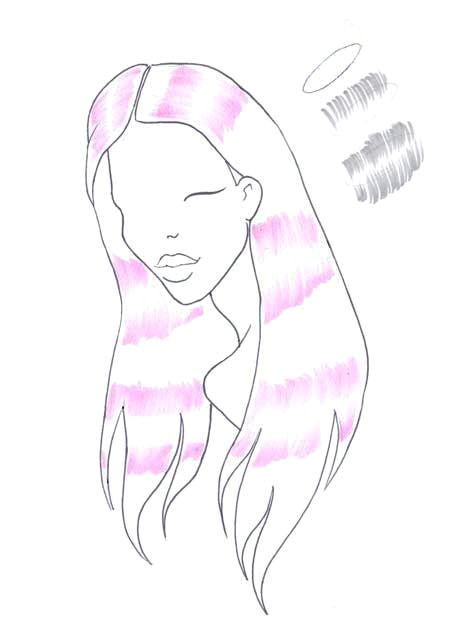Drawing 02 02 How to Draw Shiny Hair Step 02 Art Color