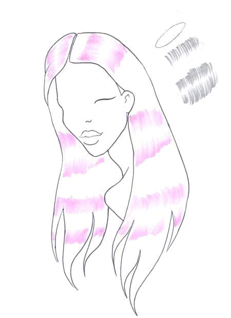 Drawing 02 02 How to Draw Shiny Hair Step 02 Art Color