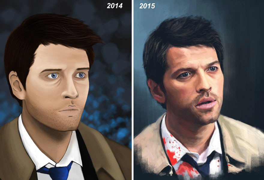 Drawing 1 Year Progress Draw This Again Challenge Shows that Practice Makes Perfect 237