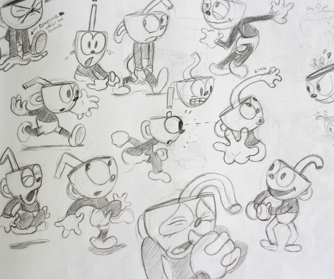 Drawing 1930s Cartoons Cuphead Creating A Game that Looks Like A 1930s Cartoon the Verge