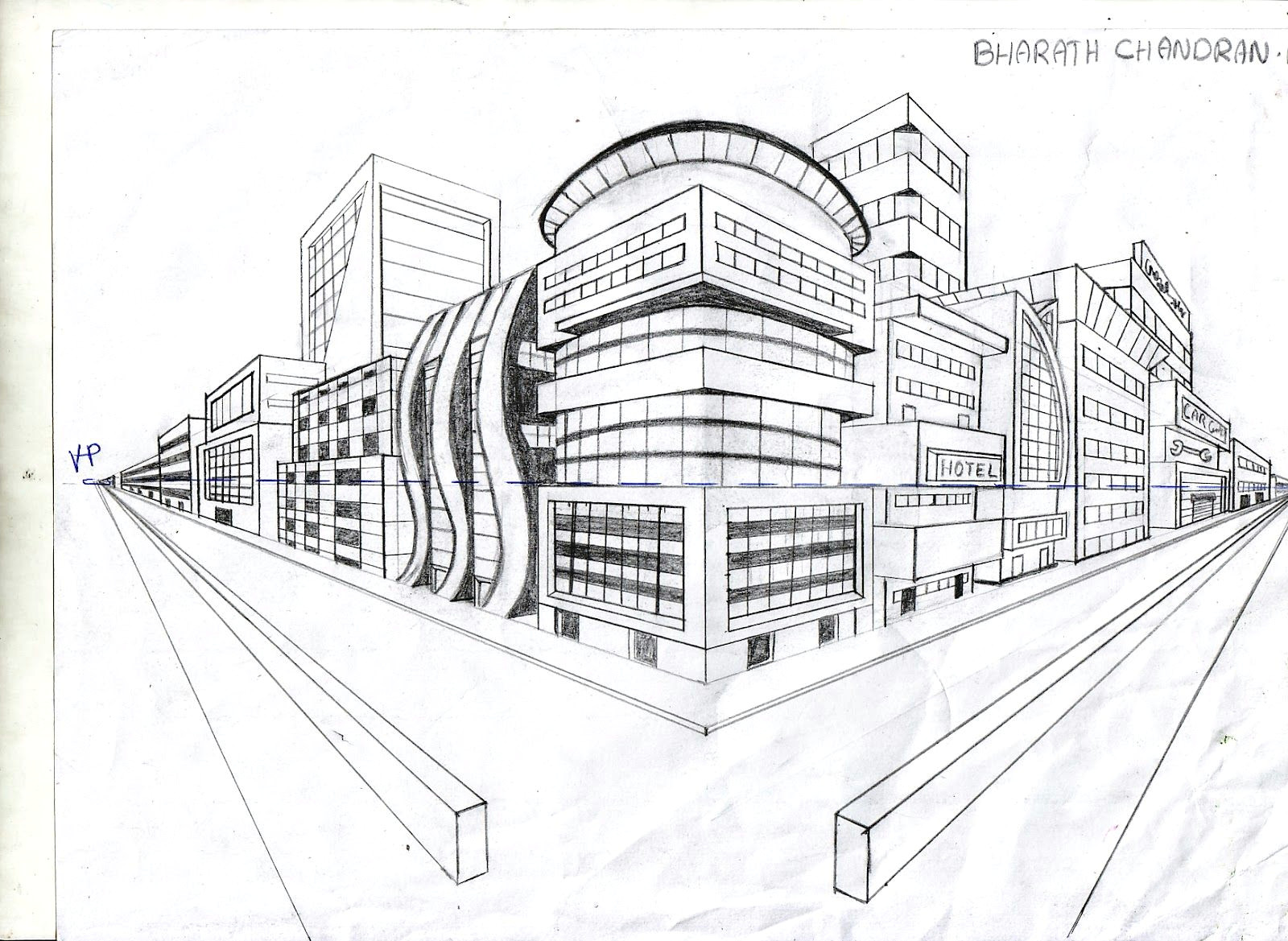 Drawing 2 Eyes Pin by Bridget Jane On School Two Point Perspective Point