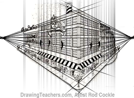 Drawing 2 Point Perspective Buildings Fifth Grade Two Point Perspective Building Keystone School S Art