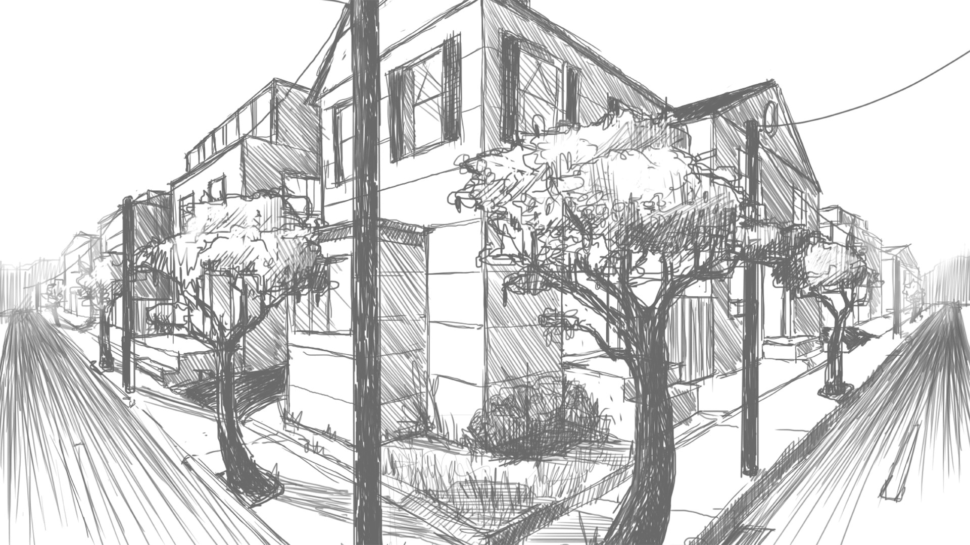 Drawing 2 Point Perspective House Drawing 2 Point Perspective