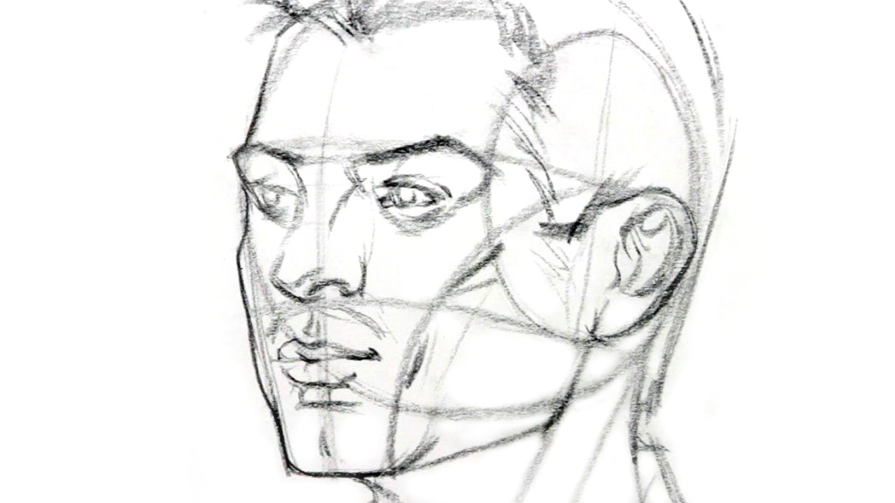 Drawing 3 4 View Body How to Draw the Head From Any Angle Youtube